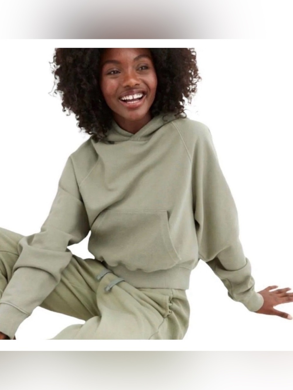 AERIE SAGE GREEN HOODIE